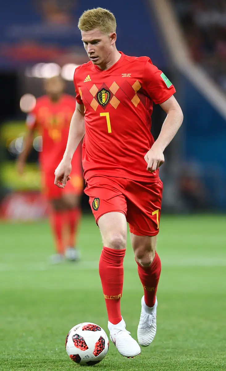 Kevin De Bruyne for Belgium injured